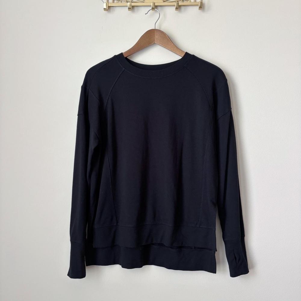 Sweaty Betty Black After Class Sweatshirt XS Athleisure Loungewear